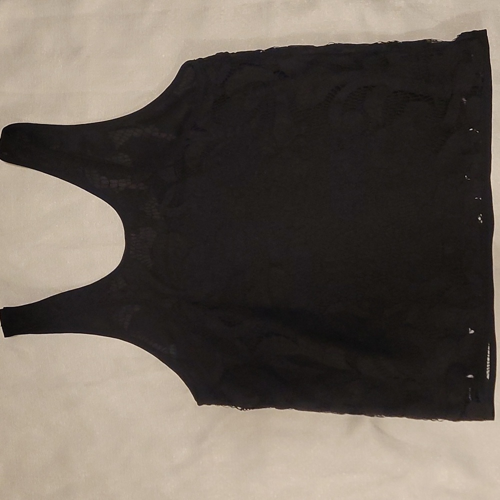 Milly Black Lace Tank Top - Picture 3 of 3